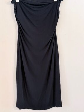 VENUS Black Ruched Maxi Skirt Size 1X